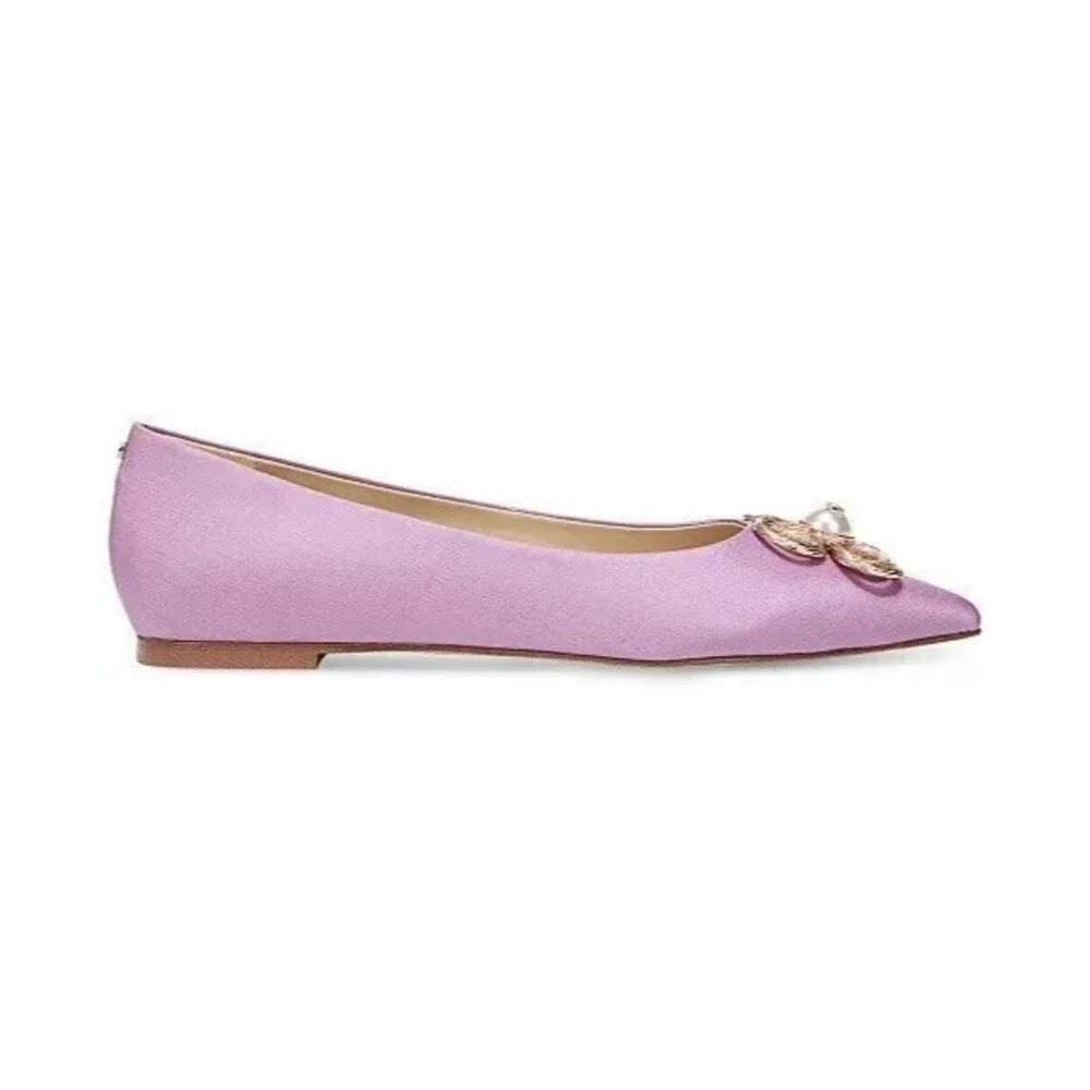 Sam Edelman Wanda Tour Pointed Toe Flat Color Lilac Haze Sz 6 New in box $150